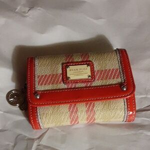 Red and Cream Women's Wallet
